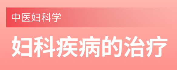 中医妇科学妇科疾病的治疗