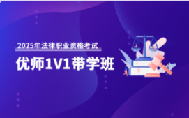 2025年法律职业资格考试优师1V1带学班